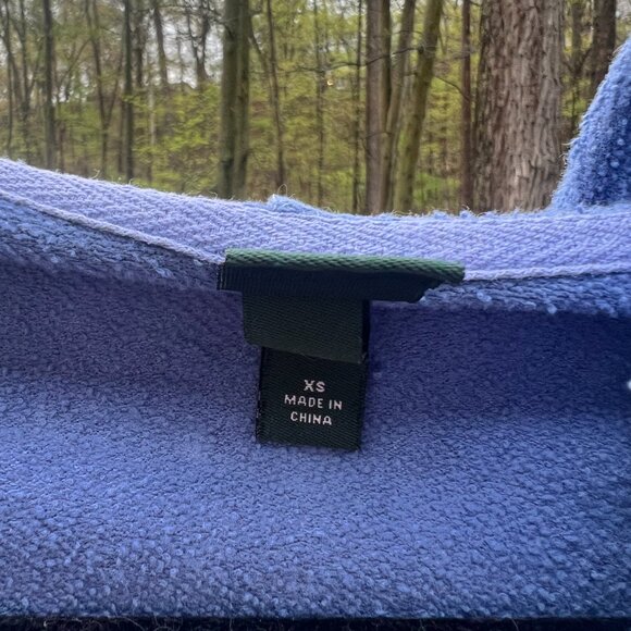 Wild Fable Blue Cropped Zip-Up Hoodie XS - Picture 3 of 4